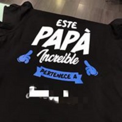 CAMISETA PAPÁ INCREIBLE...