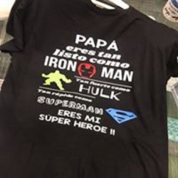 CAMISETA PAPÁ HEROE