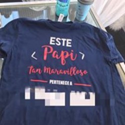CAMISETA PAPÁ MARAVILLOSO PERSONALIZADA