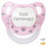 Chupete Baby Chic Corazones Personalizado